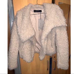 Zara faux fur coat